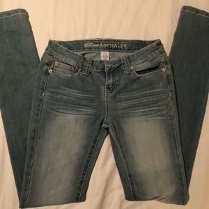 Blue asphalt jeans size 2 long